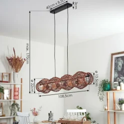 Luminaires Scandinaves-hofstein Cardeira Suspension, Suspension Noir, 4 lumières