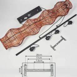 Luminaires Scandinaves-hofstein Cardeira Suspension, Suspension Noir, 4 lumières