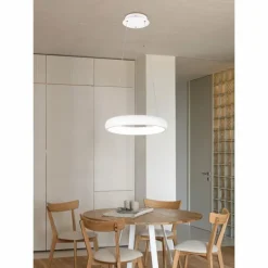 Luminaires Trio Cardona Suspension LED Blanc, 1 lumière* Éclairage Led