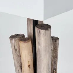 Lampes En Tissu-hofstein Caren Lampe de bureau, Lampe à poser Écru, Noir, 1 lumière