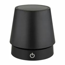 Luminaires Globo Lighting Carlos Lampe à poser LED Chrome, Noir, 1 lumière* Lampes À Poser