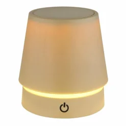 Luminaires Globo Lighting Carlos Lampe à poser LED Chrome, Sable, 1 lumière* Éclairage Led