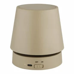 Luminaires Globo Lighting Carlos Lampe à poser LED Chrome, Sable, 1 lumière* Éclairage Led