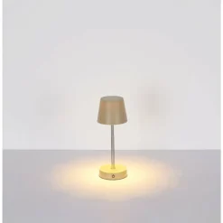 Luminaires Globo Lighting Carlos Lampe à poser LED Chrome, Sable, 1 lumière* Éclairage Led