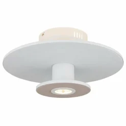 Lampes En Tissu-Luminaires Globo Lighting Carter Plafonnier LED Blanc, 1 lumière