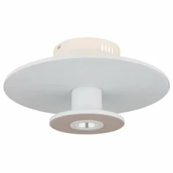 Lampes En Tissu-Luminaires Globo Lighting Carter Plafonnier LED Blanc, 1 lumière