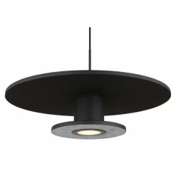 Lampes En Tissu-Luminaires Globo Lighting Carter Suspension LED Noir, 1 lumière