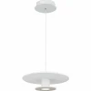 Lampes En Tissu-Luminaires Globo Lighting Carter Suspension LED Blanc, 1 lumière