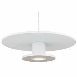 Lampes En Tissu-Luminaires Globo Lighting Carter Suspension LED Blanc, 1 lumière