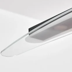 hofstein Casalino Suspension LED Noir, Transparent, 1 lumière