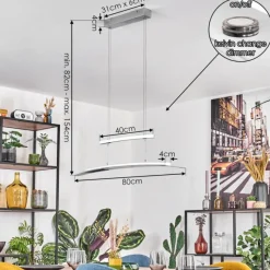 hofstein Casalino Suspension, Suspension LED Chrome, 1 lumière