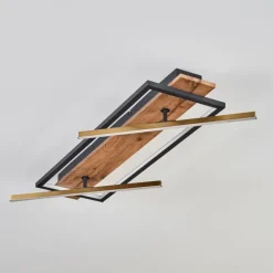 hofstein Cascada Plafonnier LED Laiton, Écru, Noir, 1 lumière