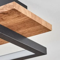 hofstein Cascada Plafonnier LED Laiton, Écru, Noir, 1 lumière