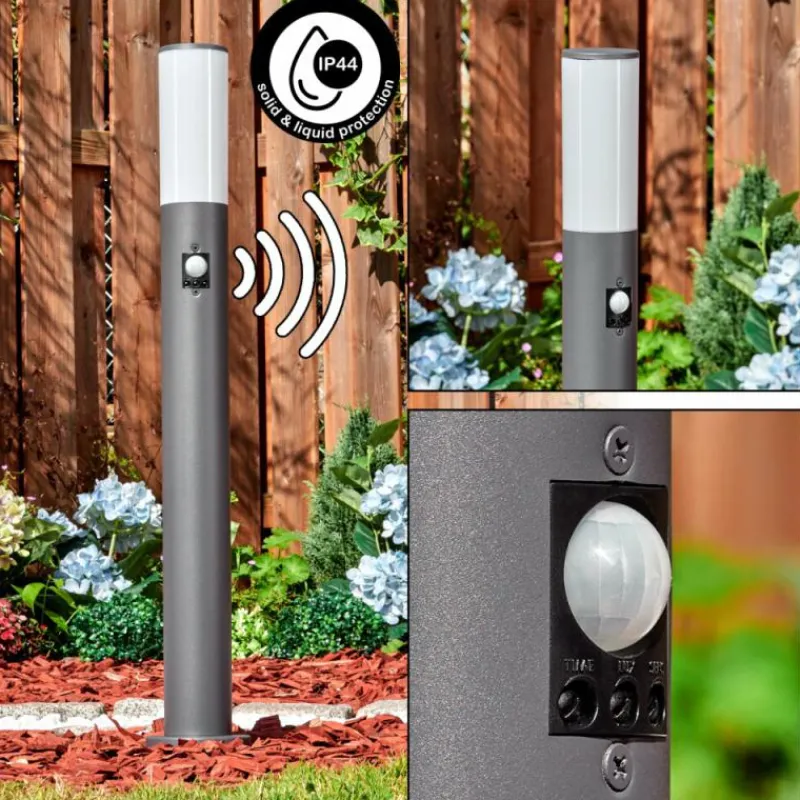 hofstein Caserta Eclairage de chemin Anthracite, 1 lumière, Détecteur de mouvement