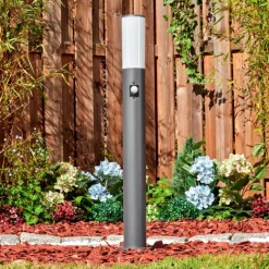 hofstein Caserta Eclairage de chemin Anthracite, 1 lumière, Détecteur de mouvement