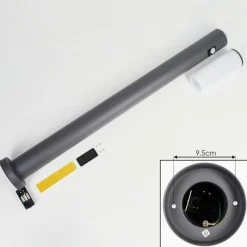 hofstein Caserta Eclairage de chemin Anthracite, 1 lumière, Détecteur de mouvement