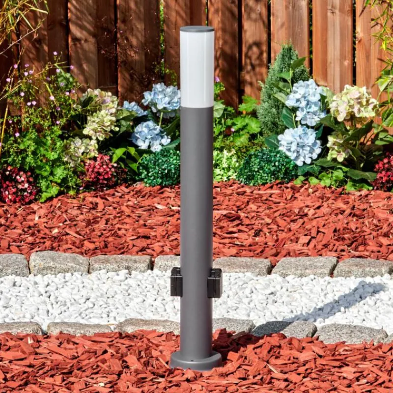 hofstein Caserta Lampe à prise électrique, Eclairage de chemin Anthracite, 1 lumière