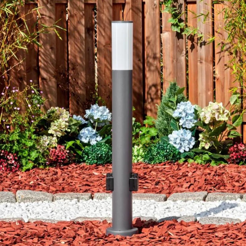 hofstein Caserta Lampe à prise électrique, Eclairage de chemin Anthracite, 1 lumière