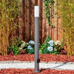 hofstein Caserta Lampe à prise électrique, Eclairage de chemin Anthracite, 1 lumière