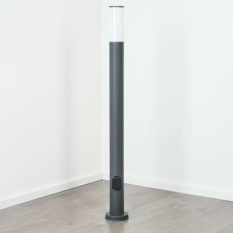 hofstein Caserta Lampe à prise électrique, Eclairage de chemin Anthracite, 1 lumière