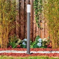 hofstein Caserta Lampe à prise électrique, Eclairage de chemin Anthracite, 1 lumière, Détecteur de mouvement