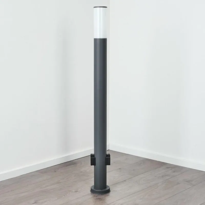 hofstein Caserta Lampe à prise électrique, Eclairage de chemin Anthracite, 1 lumière