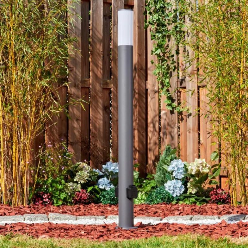 hofstein Caserta Lampe à prise électrique, Eclairage de chemin Anthracite, 1 lumière