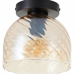 Luminaires Brilliant Casto Plafonnier Noir, 1 lumière