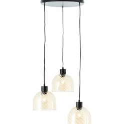 Luminaires Brilliant Casto Suspension Noir, 3 lumières