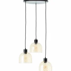 Luminaires Brilliant Casto Suspension Noir, 3 lumières