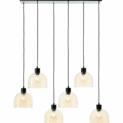 Luminaires Brilliant Casto Suspension Noir, 6 lumières
