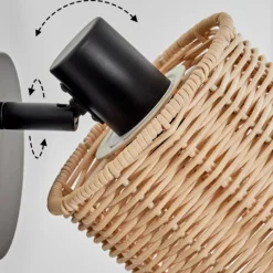 hofstein Cavaca Applique murale, Spot mural Noir, 1 lumière