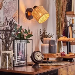 hofstein Cavaca Applique murale, Spot mural Noir, 1 lumière