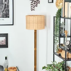 Luminaires Scandinaves-hofstein Cavaca Lampadaire Brun, Écru, Noir, 1 lumière