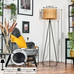 Luminaires Scandinaves-hofstein Cavaca Lampadaire Écru, 1 lumière