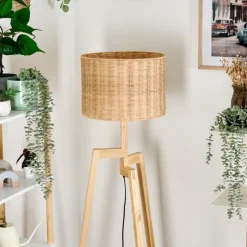 Luminaires Scandinaves-hofstein Cavaca Lampadaire Écru, 1 lumière