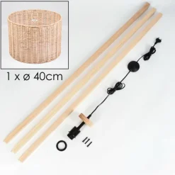 Luminaires Scandinaves-hofstein Cavaca Lampadaire Écru, 1 lumière