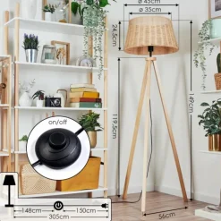 Luminaires Scandinaves-hofstein Cavaca Lampadaire Écru, 1 lumière