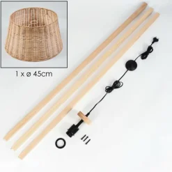 Luminaires Scandinaves-hofstein Cavaca Lampadaire Écru, 1 lumière