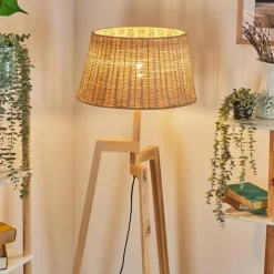 Luminaires Scandinaves-hofstein Cavaca Lampadaire Écru, 1 lumière