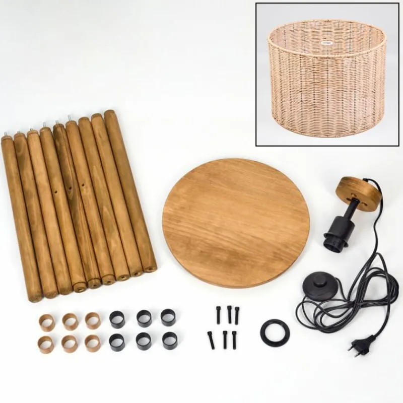 Luminaires Scandinaves-hofstein Cavaca Lampadaire Écru, 1 lumière