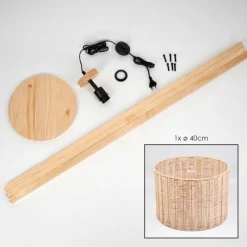 Luminaires Scandinaves-hofstein Cavaca Lampadaire Écru, 1 lumière