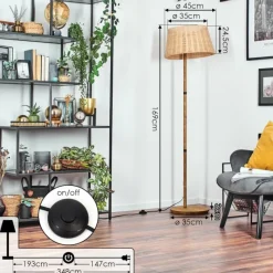 Luminaires Scandinaves-hofstein Cavaca Lampadaire Écru, 1 lumière