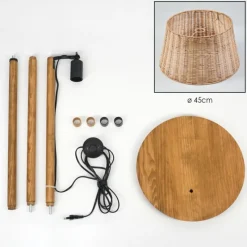 Luminaires Scandinaves-hofstein Cavaca Lampadaire Écru, 1 lumière