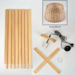 Luminaires Scandinaves-hofstein Cavaca Lampadaire Écru, 1 lumière