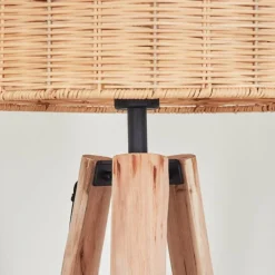 Luminaires Scandinaves-hofstein Cavaca Lampadaire Écru, Noir, 1 lumière