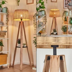 hofstein Cavaca Lampadaire Écru, Noir, 1 lumière