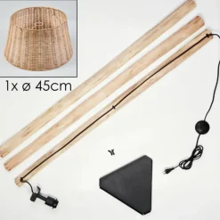 hofstein Cavaca Lampadaire Écru, Noir, 1 lumière