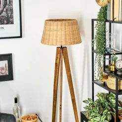 Luminaires Scandinaves-hofstein Cavaca Lampadaire Écru, Noir, 1 lumière