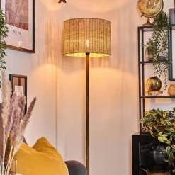 Luminaires Scandinaves-hofstein Cavaca Lampadaire Écru, Noir, 1 lumière